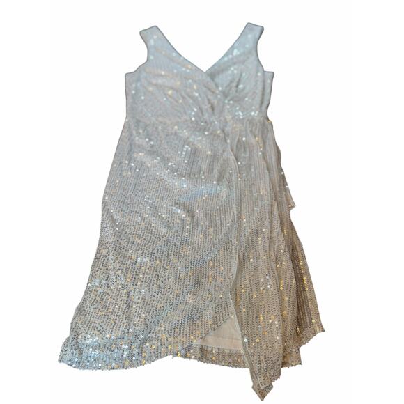 Laundry by Shelli Segal White Sequined Dress - Size S - Picture 13 of 16